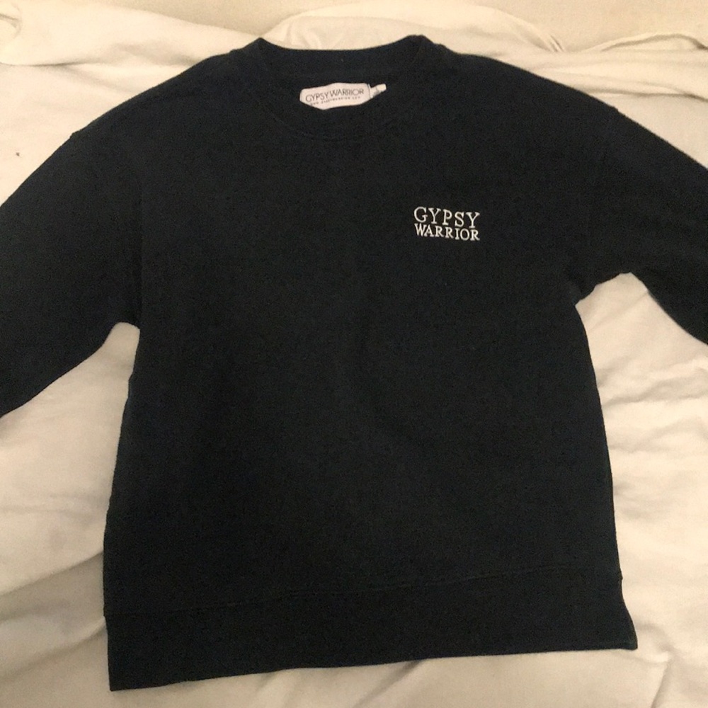 Size Large black gypsy warrior crewneck